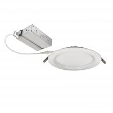  NEFLINTW-R6MPW - 6" E-Series FLIN Round LED Downlight Selectable 5CCT, Matte Powder White Finish, 120V Triac/ELV