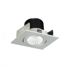 Nora NIOB-2SG50XNN/10 - 2" Iolite LED Square Adjustable Gimbal, 1000lm / 14W, 5000K, Natural Metal Finish