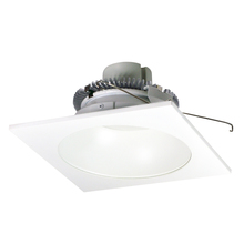  NLCBC2-65330MPW/A - 6" Cobalt Click Square Retrofit Reflector with Round Aperture, 750lm / 10W, 3000K, Matte Powder