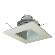  NLCBC2-65640MPW/10 - 6" Cobalt Click Square Retrofit Reflector with Square Aperture, 1000lm / 12W, 4000K, Matte