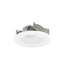  NLCBS-4W528540MPW - 4" Cobalt Shallow High Lumen LED Trim, Round Baffle, 850lm, 4000K, Matte Powder White