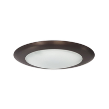  NLOPAC-R650930ALTZ - 6" AC Opal Surface Mounted LED, 1050lm, 15W, 3000K, 90+ CRI, 120V, Light Bronze