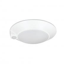 Nora NLOPAC-R7MSTWW - 7" AC Opal LED Surface Mount with PIR Motion Sensor, 500lm / 14W, Selectable CCT, White Finish