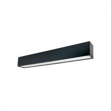  NLUD-2334B - 2' L-Line LED Indirect/Direct Linear, 3710lm / Selectable CCT, Black Finish