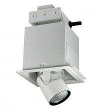  NMRTLGPD-11D1L2027FW - Pull-Down LED Trimless 1-Head MLS, 30W / 2100lm per Head, Flood, 2700K, White, 120V Triac/ELV/0-10V