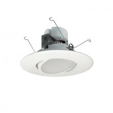  NOX-563427WW - 5"/6" Onyx LED Adjustable Retrofit, 800lm / 12.5W, 2700K, White finish