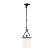  AC11240NB - Brydon 1 Light Sconce/Pendant Black and Brushed Nickel (Rectangular Glasswre)