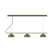 Montclair Light Works CHD431-22 - 3-Light Linear Axis Chandelier
