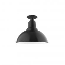  FMB106-41 - 12" Cafe Flush Mount Light in Black