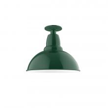  FMB106-42 - 12" Cafe Flush Mount Light in Forest Green