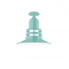  FMB148-48 - Atomic 12" Flush Mount Light in Sea Green