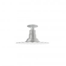  FMB158-49 - 12" Radial shade, Flush Mount Light ceiling light, Painted Galvanized