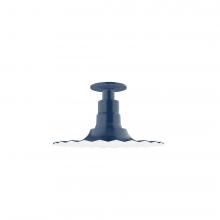  FMB158-50 - 12" Radial shade, Flush Mount Light ceiling light, Navy