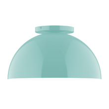 Montclair Light Works FMD432-48 - 12" Arcade Flush Mount, Sea Green