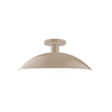 Montclair Light Works FMDX476-18 - 16" Glow Flush Mount, Clay