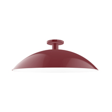 Montclair Light Works FMDX477-55 - 24" Glow Flush Mount, Barn Red