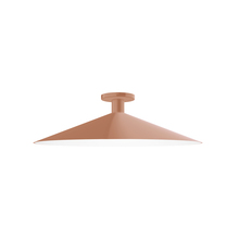 Montclair Light Works FMDX478-19 - 24" Zing Flush Mount, Terracotta