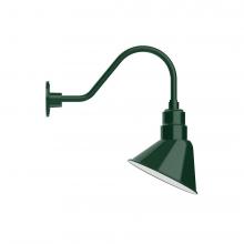  GNA102-42-S01-L12 - 10" Angle shade LED Gooseneck Wall Mount with swivel, Forest Green