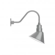  GNA102-49-L12 - 10" Angle shade LED Gooseneck Wall Mount, Painted Galvanized