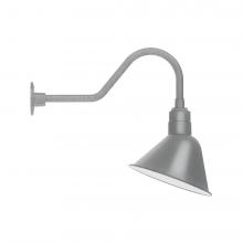  GNB103-49-S03-L12 - 12" Angle shade LED Gooseneck Wall Mount with swivel, Painted Galvanized