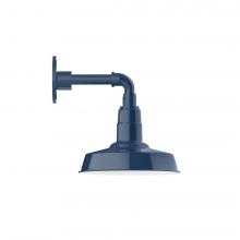 Montclair Light Works GNM181-50-L12 - 10" Warehouse shade, LED Straight Arm Wall Mount, Navy