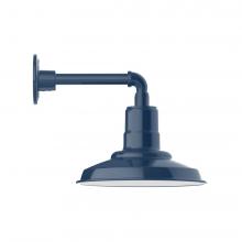 Montclair Light Works GNN182-50-L12 - 12" Warehouse shade, LED Straight Arm Wall Mount, Navy