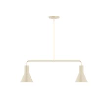 Montclair Light Works MSG436-16 - 2-Light Axis Linear Pendant, Cream
