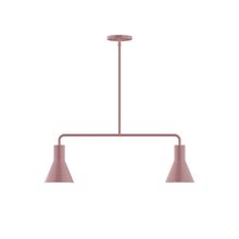 Montclair Light Works MSG436-20 - 2-Light Axis Linear Pendant, Mauve