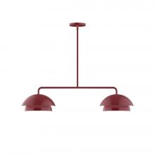  MSGX445-55-L12 - 2-Light Axis LED Linear Pendant, Barn Red