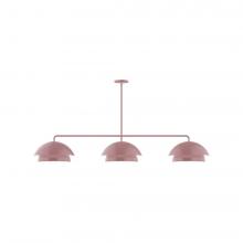  MSNX445-20-L12 - 3-Light Axis LED Linear Pendant, Mauve