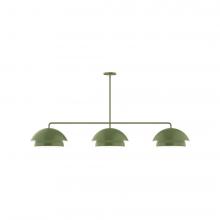  MSNX445-22-L12 - 3-Light Axis LED Linear Pendant, Fern Green