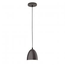 Montclair Light Works PEB417-51 - 6" Jill shade, black cord with canopy, Architectural Bronze