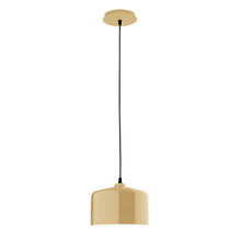 Montclair Light Works PEB419-17-C21 - 8.5" Julia shade, white cord with canopy, Ivory