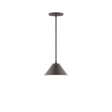 Montclair Light Works PEB421-51 - 8" Pinnacle Pendant, Architectural Bronze