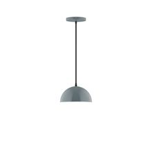 Montclair Light Works PEB431-40 - 8" Arcade Pendant, Slate Gray