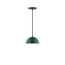 Montclair Light Works PEB431-42 - 8" Arcade Pendant, Forest Green