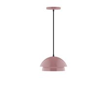  PEBX445-20-C16-L10 - 10" Nest LED Pendant, navy mini tweed fabric cord with canopy, Mauve