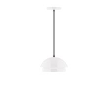  PEBX445-44-C26-L10 - 10" Nest LED Pendant, ivory fabric cord with canopy, White