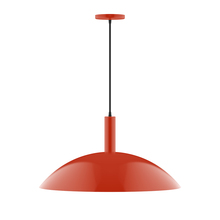 Montclair Light Works PEBX477-26 - 24" Glow Pendant, Vermillion