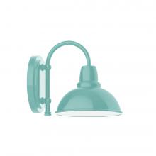  SCB105-48-L10 - 8" Cafe shade, wall mount sconce, Sea Green