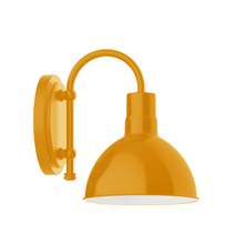 Montclair Light Works SCB114-21 - 8" Deep Bowl shade, wall mount sconce, Bright Yellow