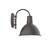 Montclair Light Works SCC115-57 - 10" Deep Bowl shade, wall mount sconce, Bronze Matte
