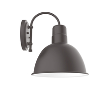Montclair Light Works SCC116-57 - 12" Deep Bowl shade, wall mount sconce, Bronze Matte