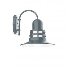  SCC148-40 - 12" Atomic shade, wall mount sconce, Slate Gray