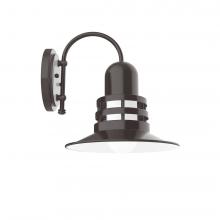  SCC148-51 - 12" Atomic shade, wall mount sconce, Architectural Bronze