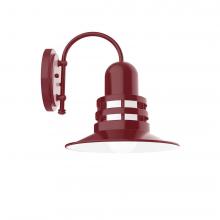  SCC148-55 - 12" Atomic shade, wall mount sconce, Barn Red