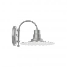  SCC158-49 - 12" Radial shade, wall mount sconce, Painted Galvanized