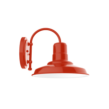 Montclair Light Works SCC182-26 - 12" Warehouse shade, wall mount sconce, Vermillion