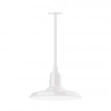  STA183-44-W14-L13 - Warehouse 14" LED Pendant, stem mount