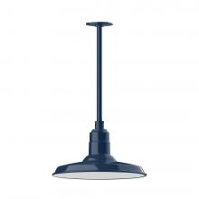  STA183-50-W14-L13 - Warehouse 14" LED Pendant, stem mount